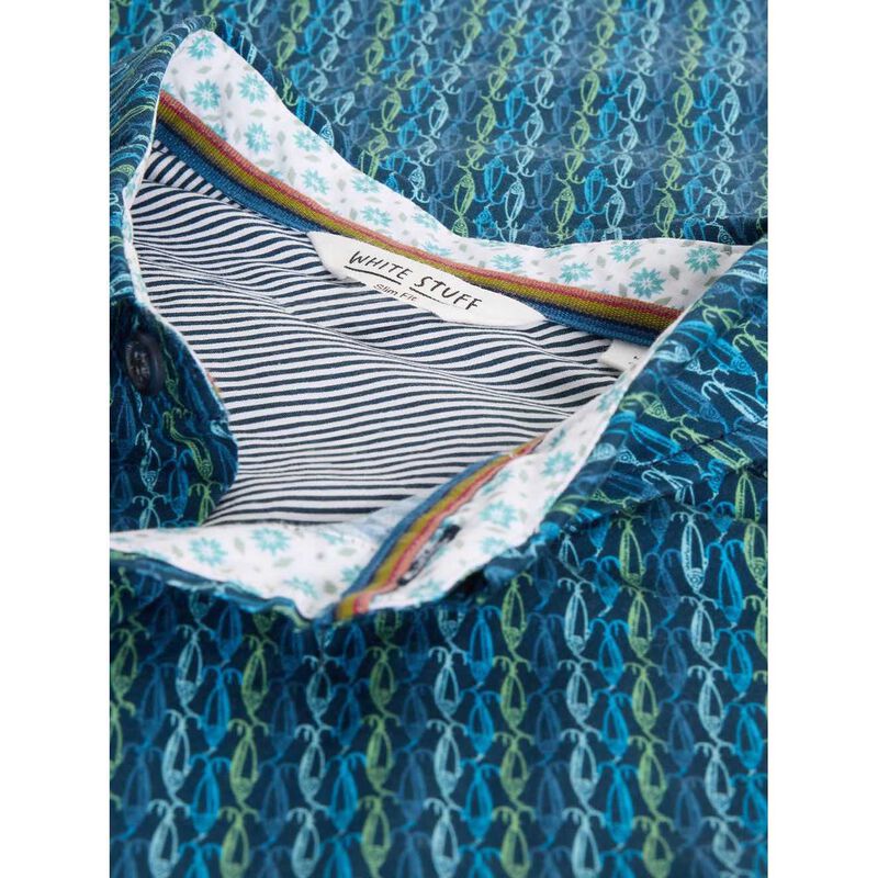 White Stuff Salcombe S/S Fish Print Shirt image number 2